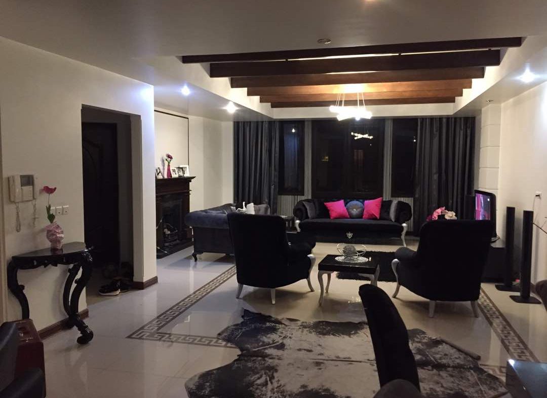 furnished apartment in Tehran Darrous-Living room