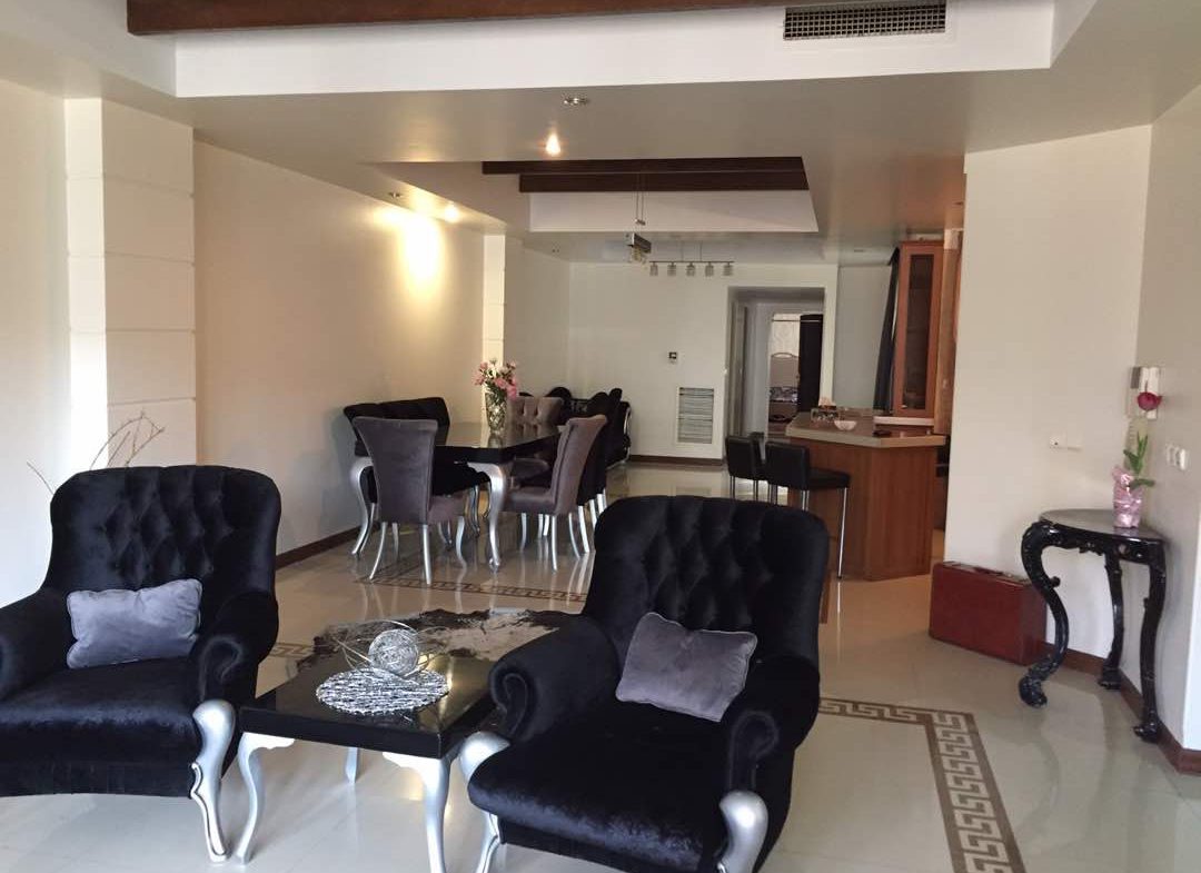 furnished apartment in Tehran Darrous-Living room