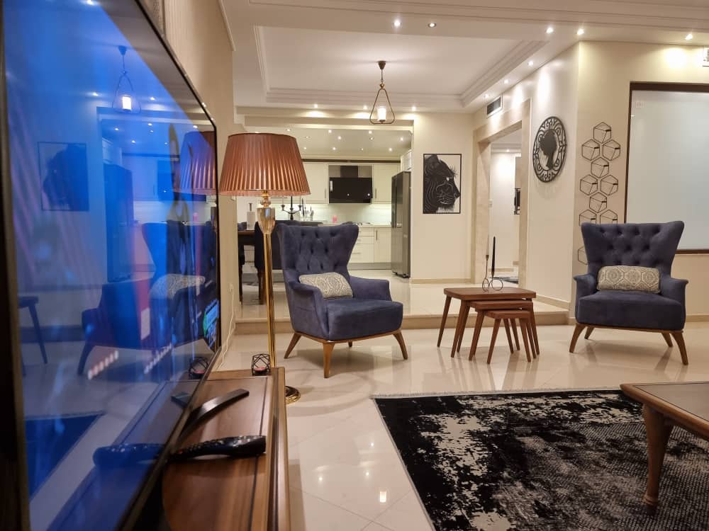 short term apartment in Tehran Elahiyeh-TV room-2
