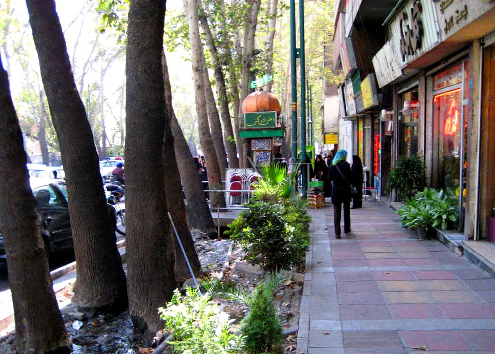 Walking in Tehran