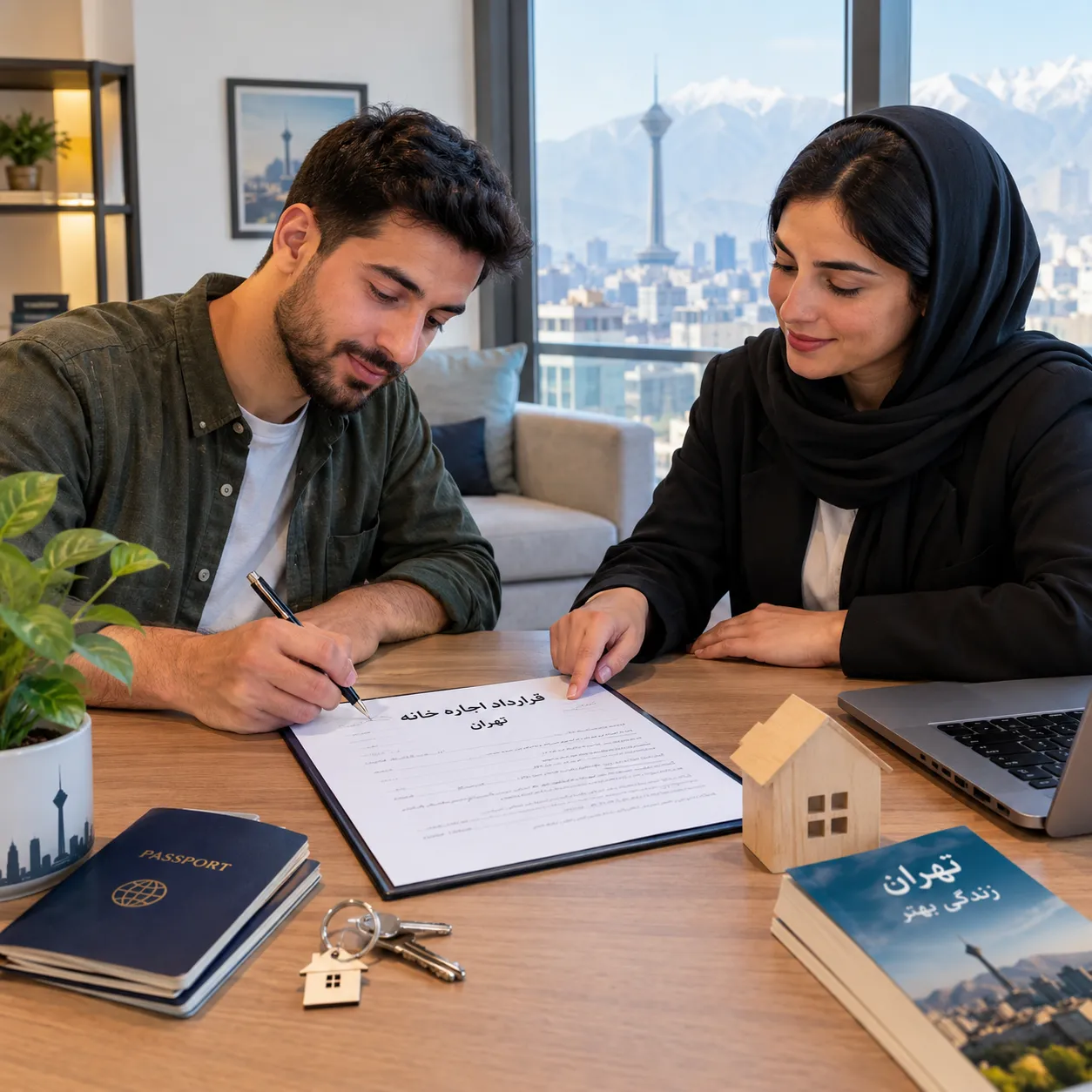 قرارداد اجاره خانه در تهران برای اتباع خارجی